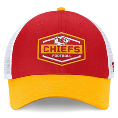 Kansas City Chiefs Bench Trucker Adjustable Hat - Red/Gold - Fanatics