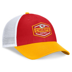 Kansas City Chiefs Bench Trucker Adjustable Hat - Red/Gold - Fanatics