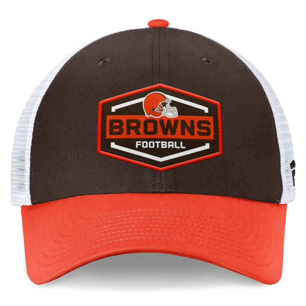Cleveland Browns Bench Trucker Adjustable Hat - Brown/Orange - Fanatics