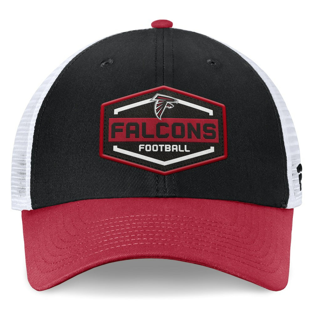 Atlanta Falcons Bench Trucker Adjustable Hat - Black/Red - Fanatics