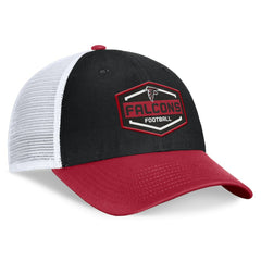 Atlanta Falcons Bench Trucker Adjustable Hat - Black/Red - Fanatics