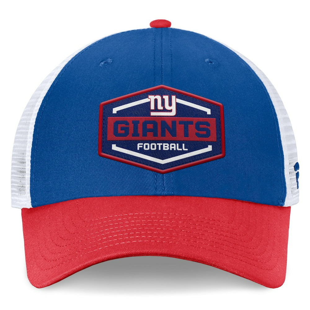 New York Giants Bench Trucker Adjustable Hat - Royal/Red - Fanatics