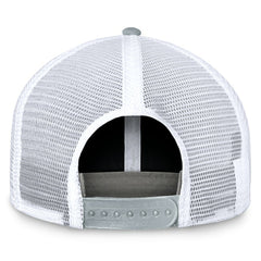 Las Vegas Raiders Bench Trucker Adjustable Hat - Black/Silver - Fanatics