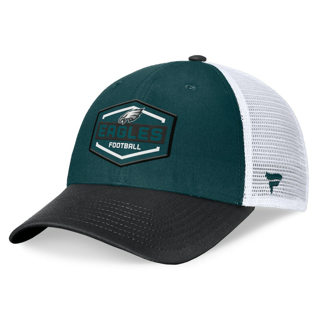 Philadelphia Eagles Bench Trucker Adjustable Hat - Midnight Green/Black - Fanatics