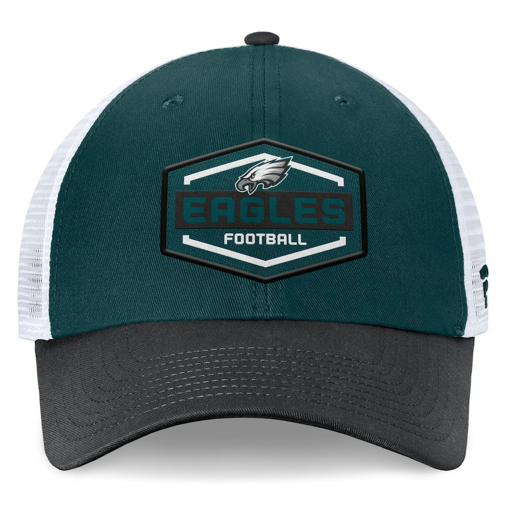 Philadelphia Eagles Bench Trucker Adjustable Hat - Midnight Green/Black - Fanatics