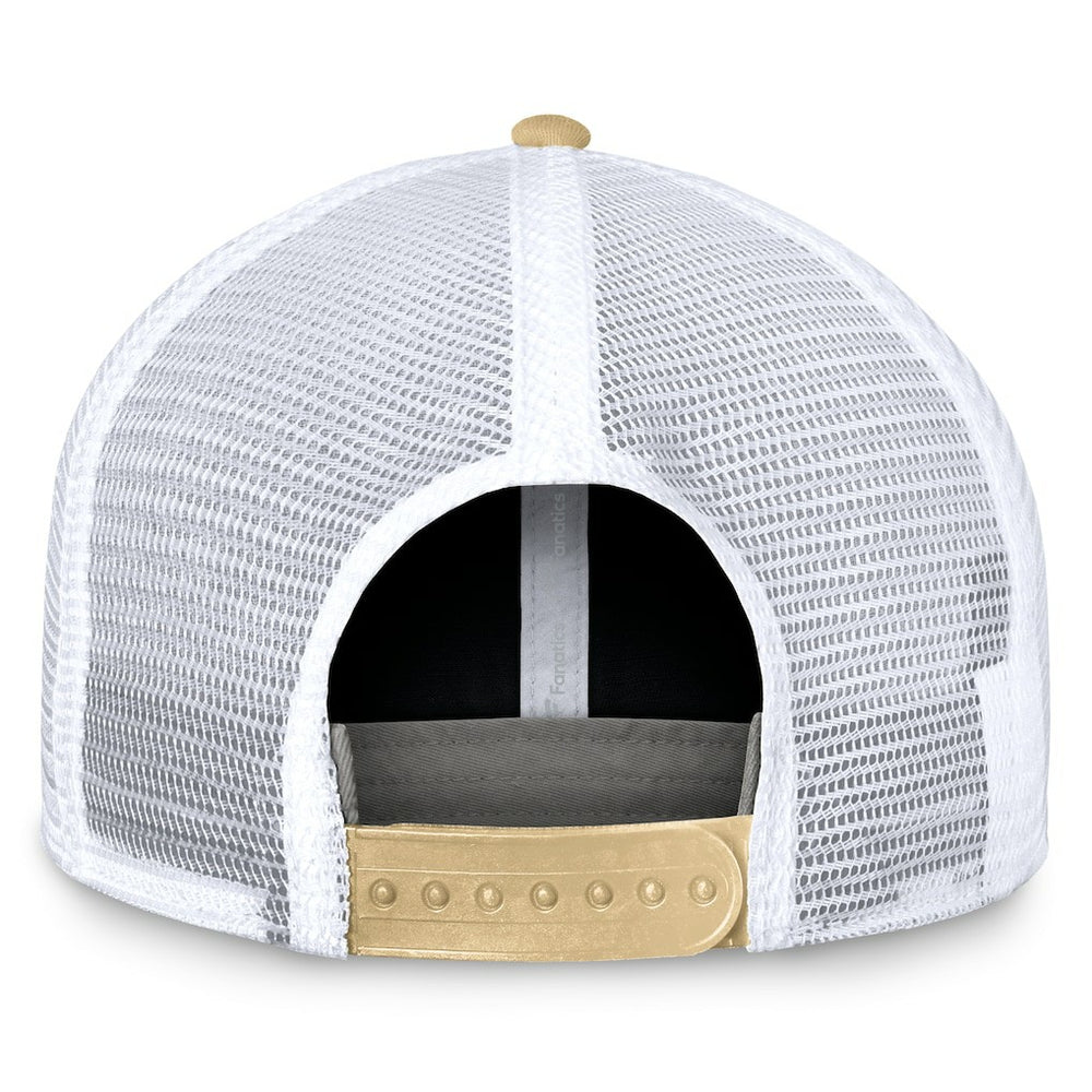 New Orleans Saints Bench Trucker Adjustable Hat - Black/Gold - Fanatics
