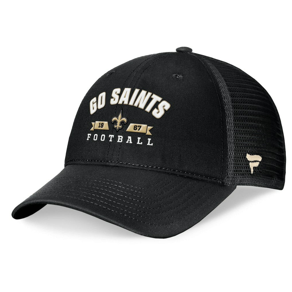 New Orleans Saints Timeout Trucker Adjustable Hat - Black - Fanatics