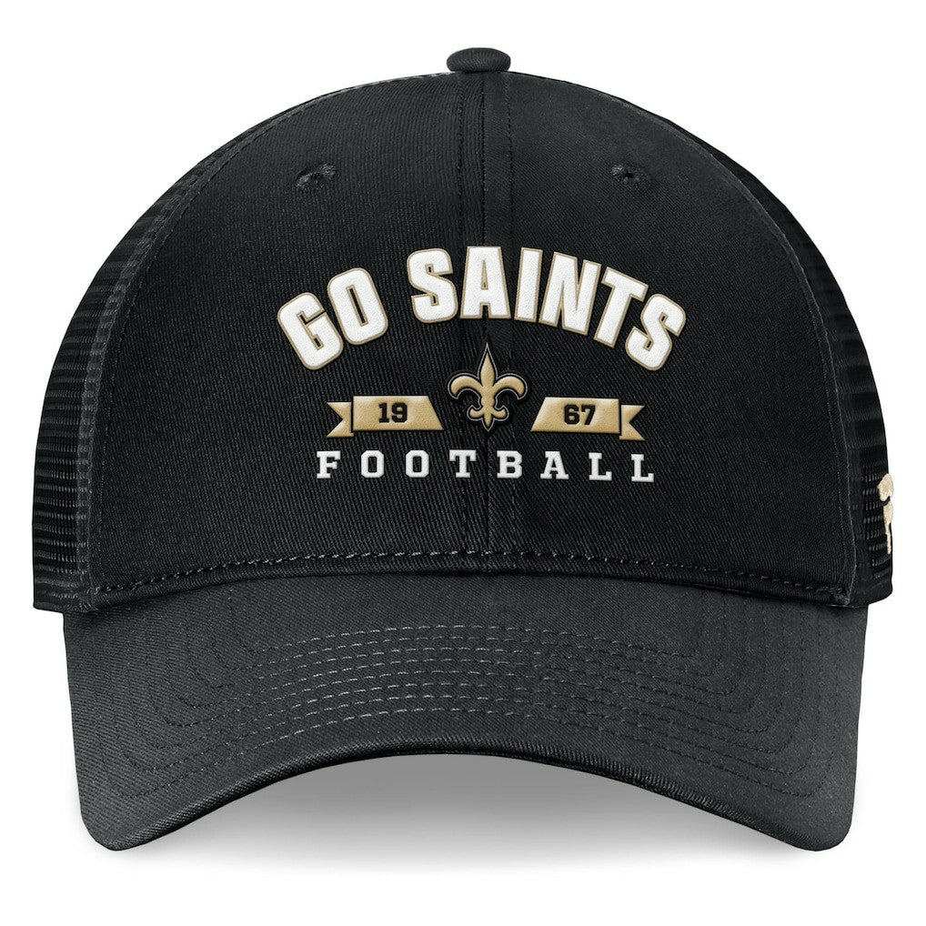 New Orleans Saints Timeout Trucker Adjustable Hat - Black - Fanatics