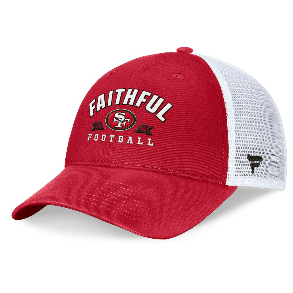 San Francisco 49ers Timeout Trucker Adjustable Hat - Scarlet - Fanatics