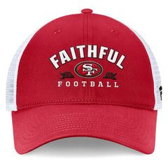 San Francisco 49ers Timeout Trucker Adjustable Hat - Scarlet - Fanatics