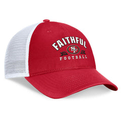 San Francisco 49ers Timeout Trucker Adjustable Hat - Scarlet - Fanatics
