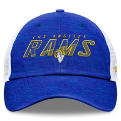 Los Angeles Rams Challenge Trucker Adjustable Hat - Heather Royal - Fanatics