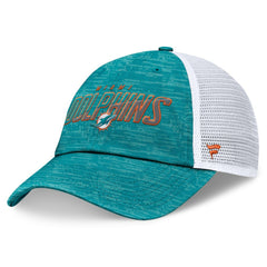 Miami Dolphins Challenge Trucker Adjustable Hat - Heather Aqua - Fanatics