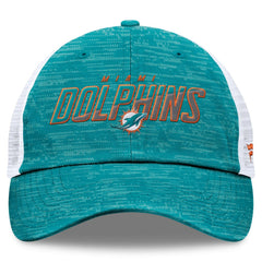 Miami Dolphins Challenge Trucker Adjustable Hat - Heather Aqua - Fanatics