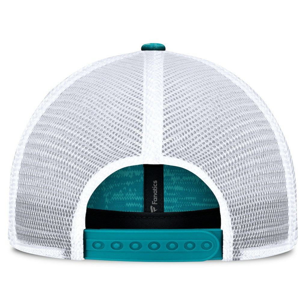 Miami Dolphins Challenge Trucker Adjustable Hat - Heather Aqua - Fanatics