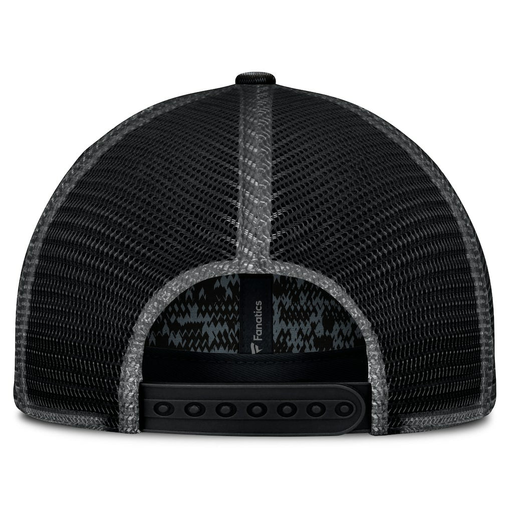 New Orleans Saints Challenge Trucker Adjustable Hat - Heather Black - Fanatics