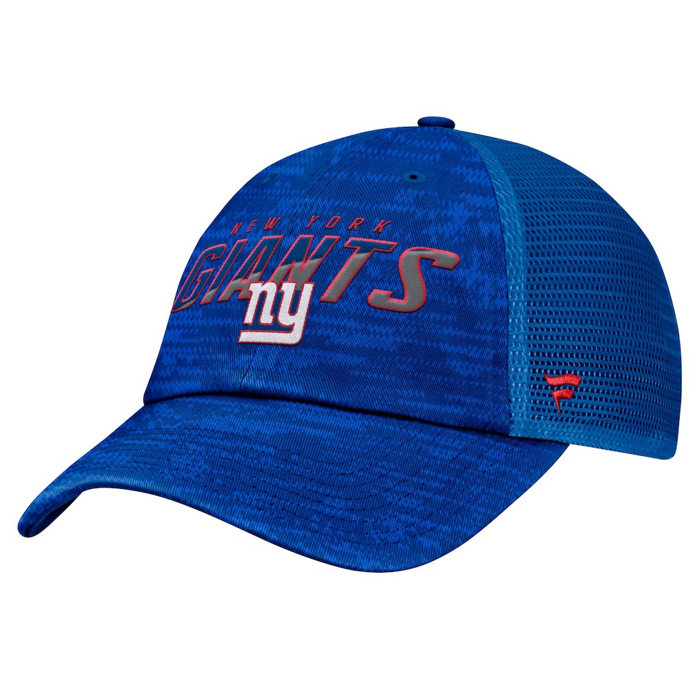 New York Giants Challenge Trucker Adjustable Hat - Heather Royal - Fanatics