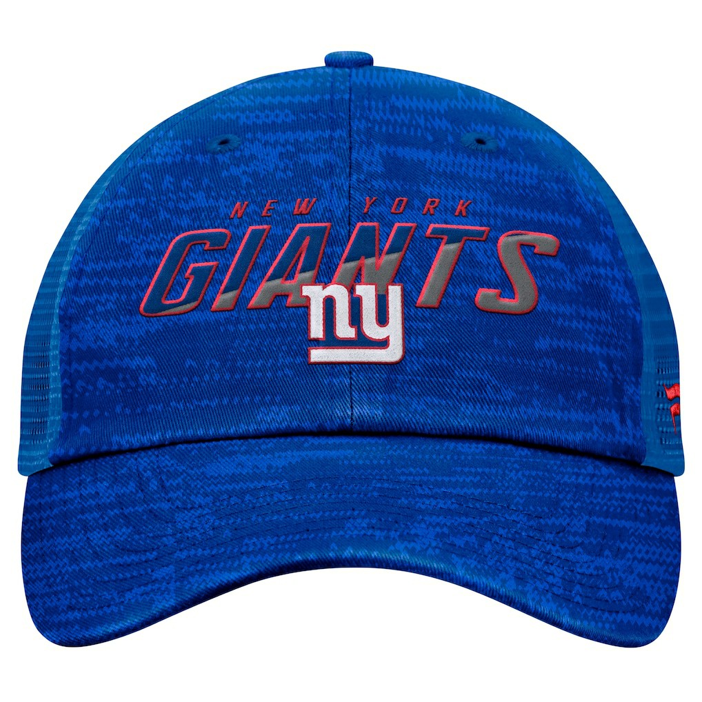 New York Giants Challenge Trucker Adjustable Hat - Heather Royal - Fanatics