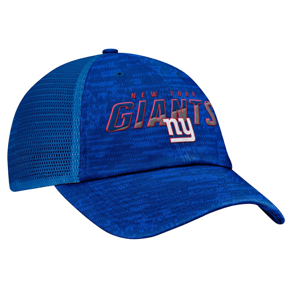 New York Giants Challenge Trucker Adjustable Hat - Heather Royal - Fanatics