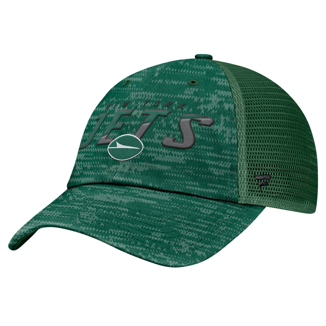 New York Jets Challenge Trucker Adjustable Hat - Heather Green - Fanatics