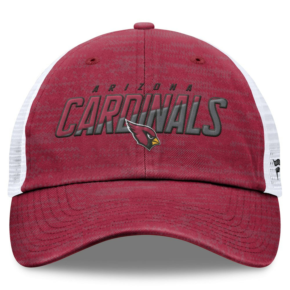 Arizona Cardinals Challenge Trucker Adjustable Hat - Heather Cardinal - Fanatics