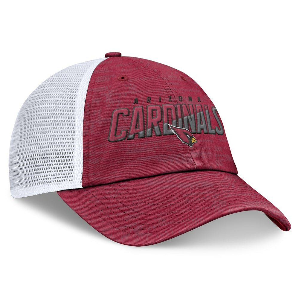 Arizona Cardinals Challenge Trucker Adjustable Hat - Heather Cardinal - Fanatics