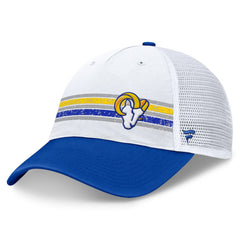 Los Angeles Rams Flawless Stripe Adjustable Hat - White/Royal - Fanatics