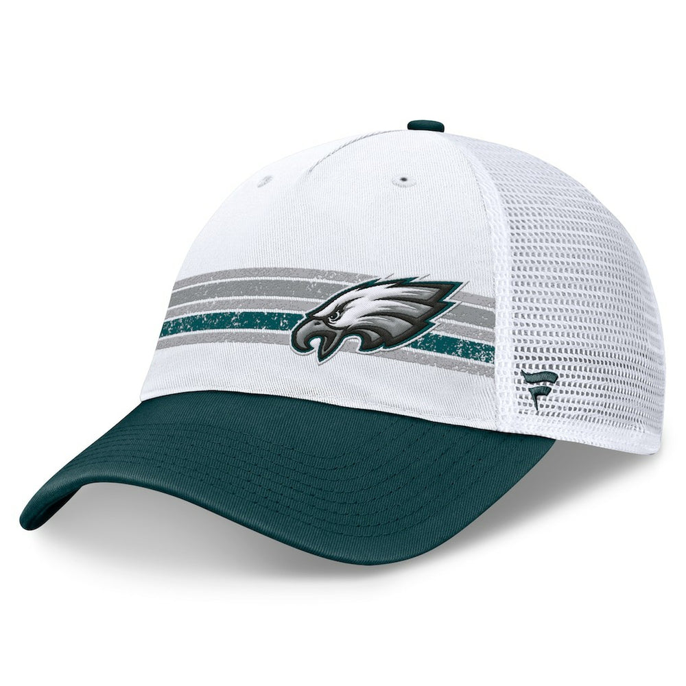 Philadelphia Eagles Flawless Stripe Adjustable Hat - White/Midnight Green - Fanatics