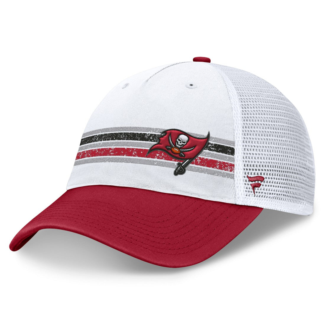 Tampa Bay Buccaneers Flawless Stripe Adjustable Hat - White/Red - Fanatics