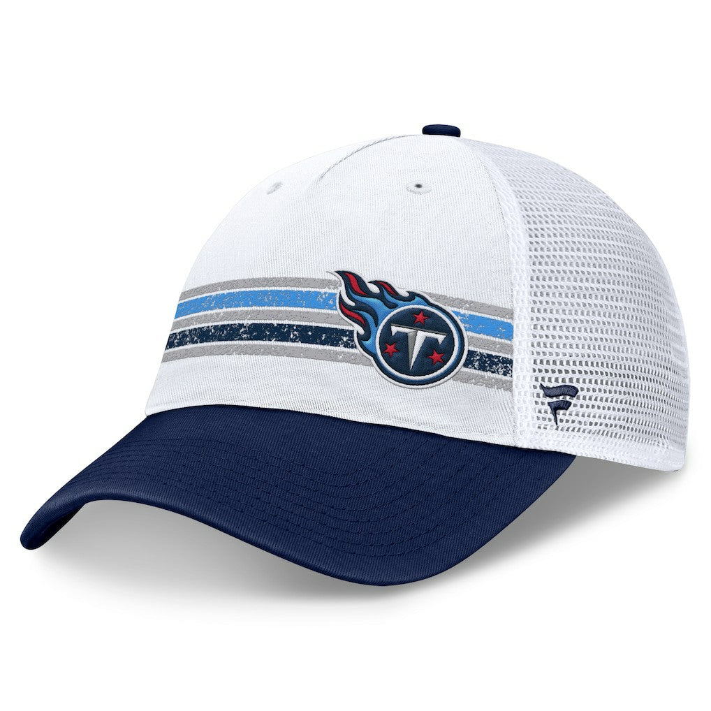 Tennessee Titans Flawless Stripe Adjustable Hat - White/Navy - Fanatics