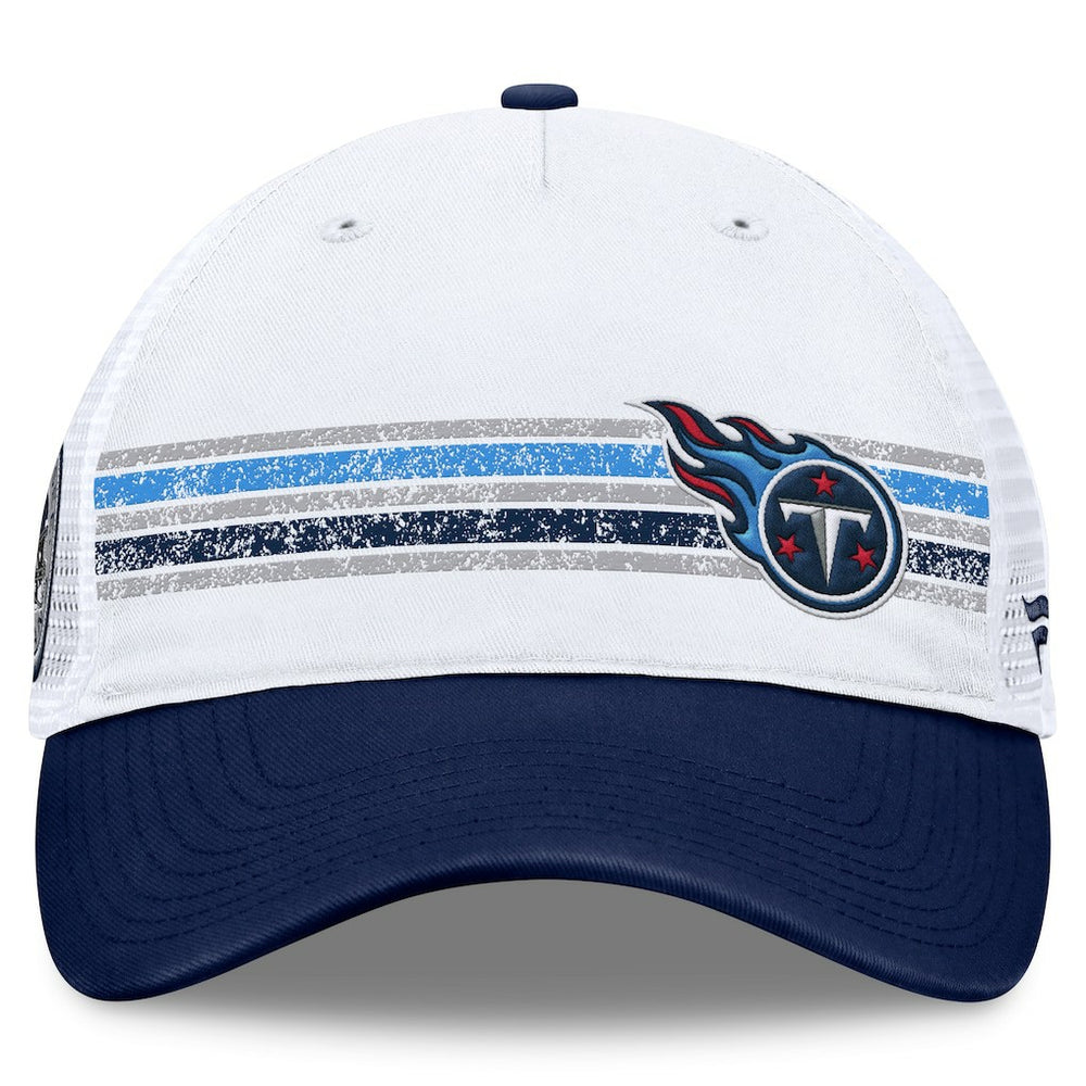 Tennessee Titans Flawless Stripe Adjustable Hat - White/Navy - Fanatics