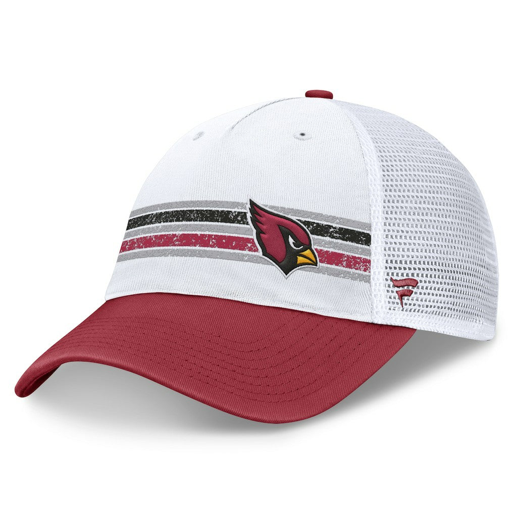 Arizona Cardinals Flawless Stripe Adjustable Hat - White/Cardinal - Fanatics