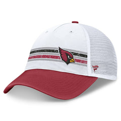 Arizona Cardinals Flawless Stripe Adjustable Hat - White/Cardinal - Fanatics