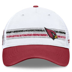 Arizona Cardinals Flawless Stripe Adjustable Hat - White/Cardinal - Fanatics