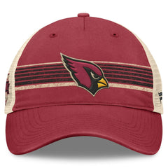 Arizona Cardinals Center Stripe Trucker Adjustable Hat - Cardinal/Natural - Fanatics