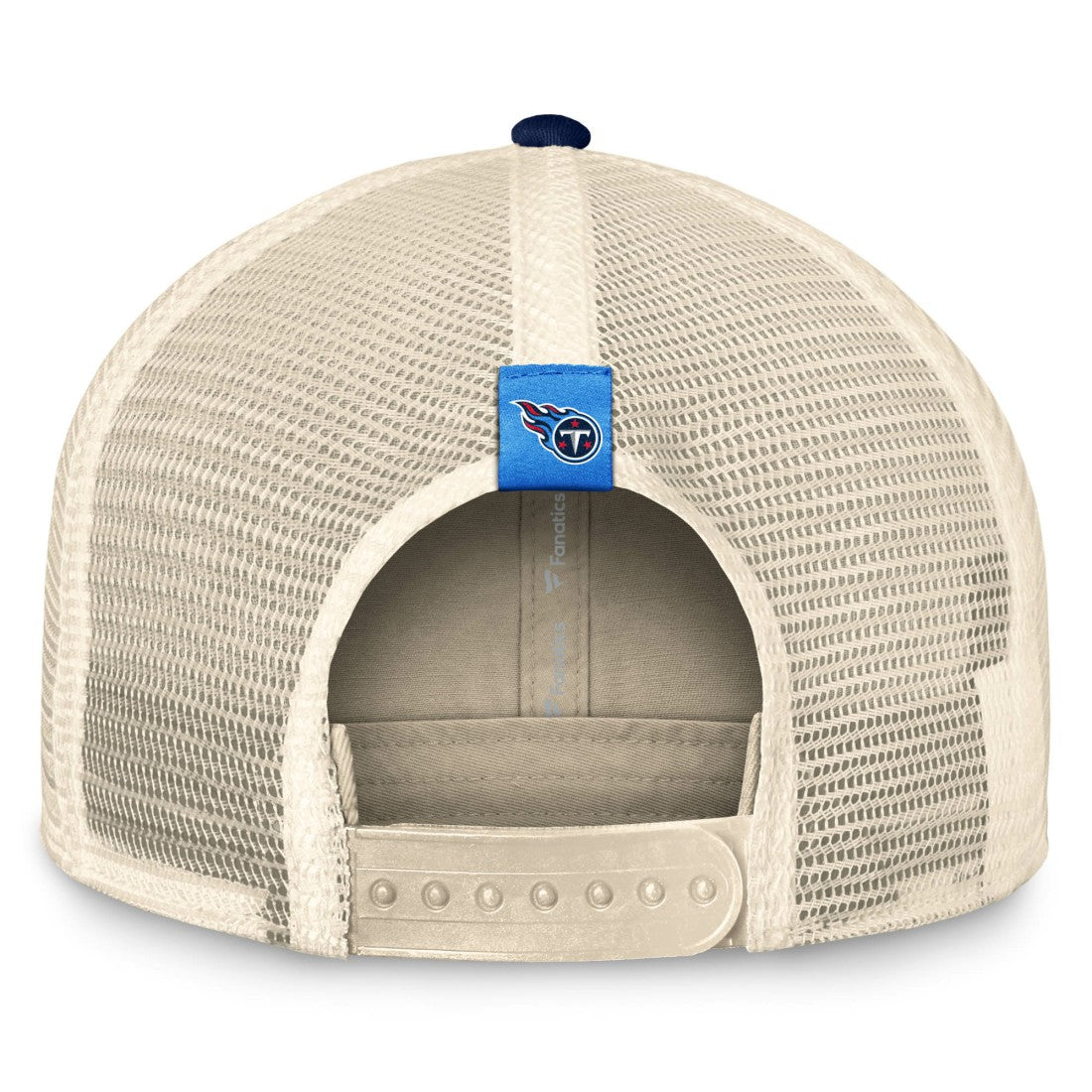 Tennessee Titans Diamond Stripe Trucker Adjustable Hat - Natural/Navy - Fanatics