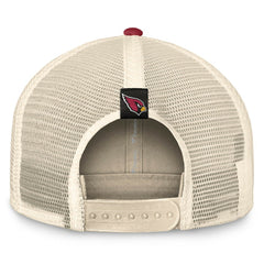 Arizona Cardinals Diamond Stripe Trucker Adjustable Hat - Natural/Cardinal - Fanatics