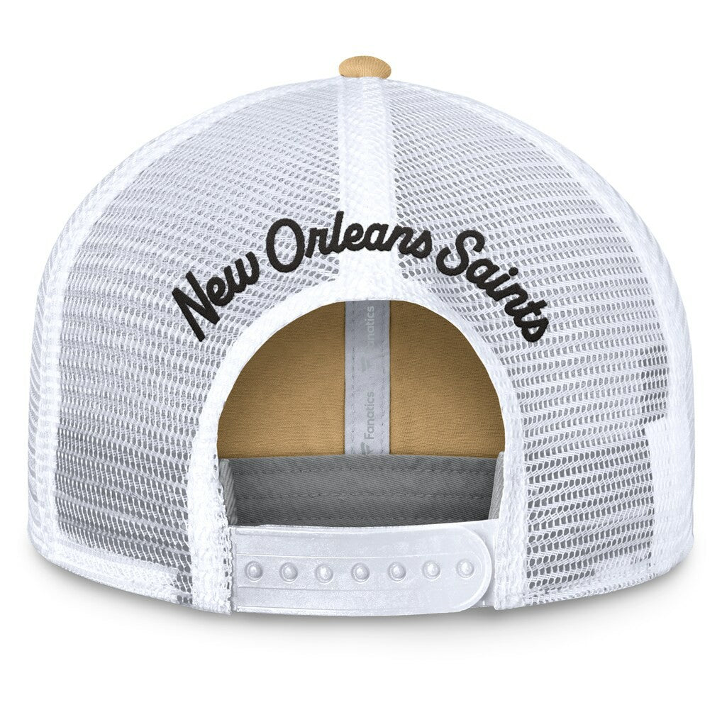 New Orleans Saints Women's Slogan Trucker Adjustable Hat - Gold - Fanatics