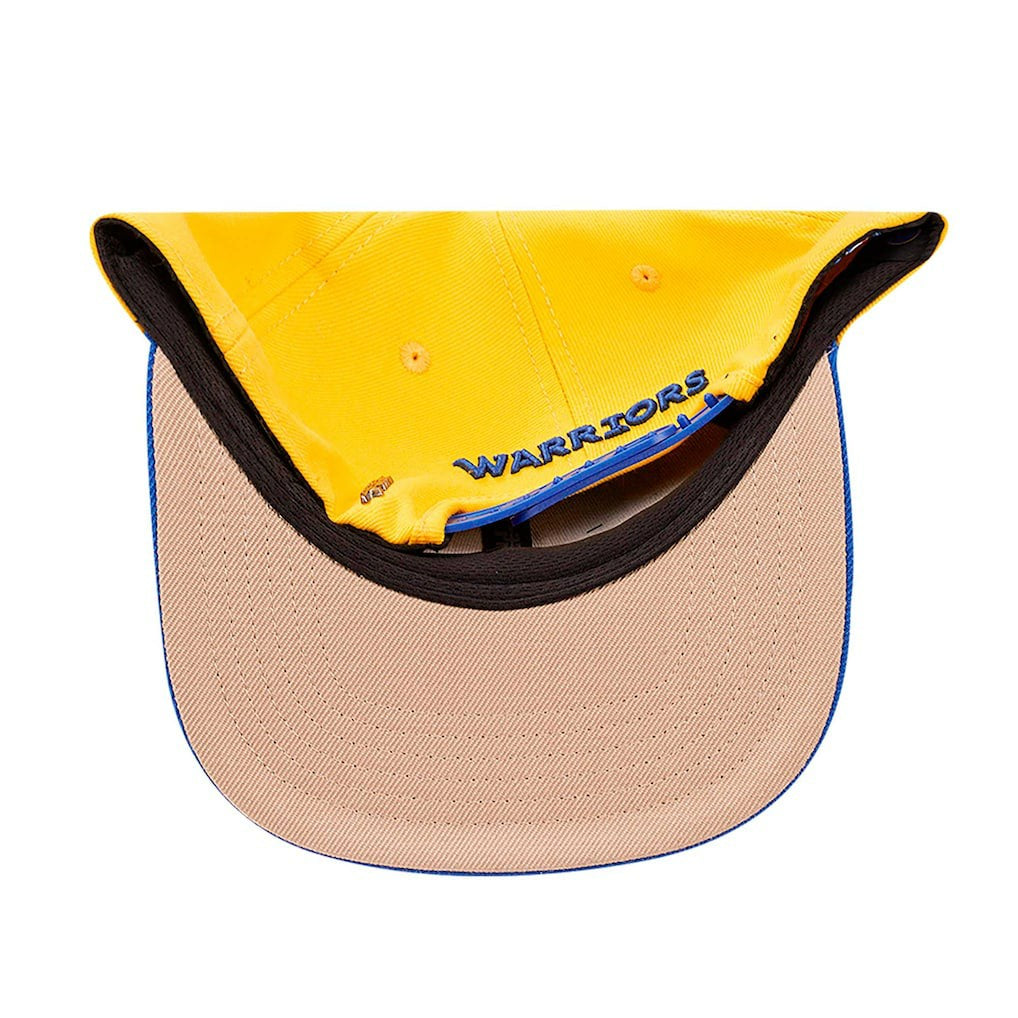 Golden State Warriors Pro Standard Logo Morph Snapback Hat Gold/Royal