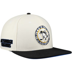 Pittsburgh Penguins Pro Standard Retro Classic Logo Snapback Hat - Cream | NHL on sale