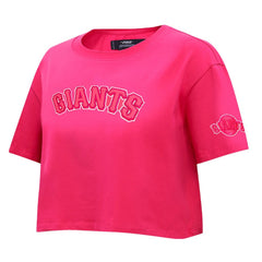 San Francisco Giants Pro Standard Women's Triple Pink Boxy Cropped T-Shirt Online