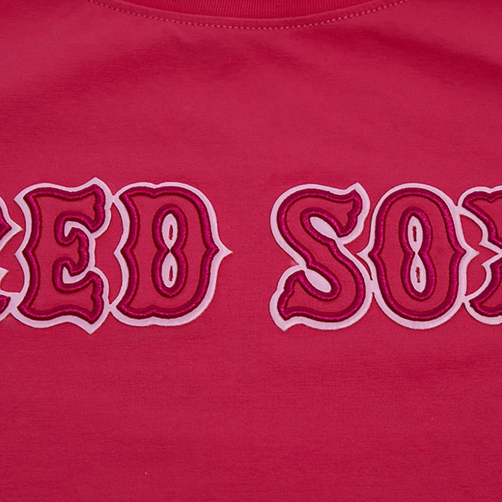 Boston Red Sox Pro Standard Women's Triple Pink Boxy Cropped T-Shirt Near Me