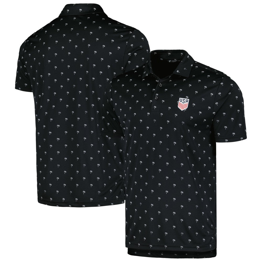 USMNT Levelwear Groove Performance Polo Black