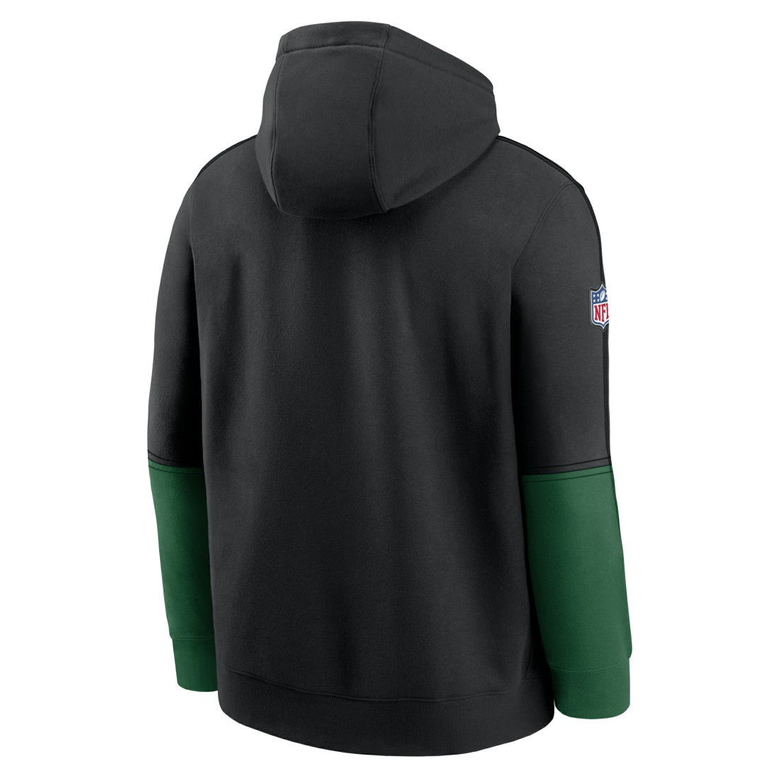 New York Jets Throwback Logo Club Tri-Blend Pullover Hoodie - Black - Nike