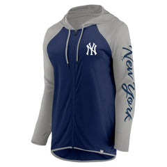 New York Yankees Fanatics Women's Script Sleeve Full-Zip Hoodie for sale