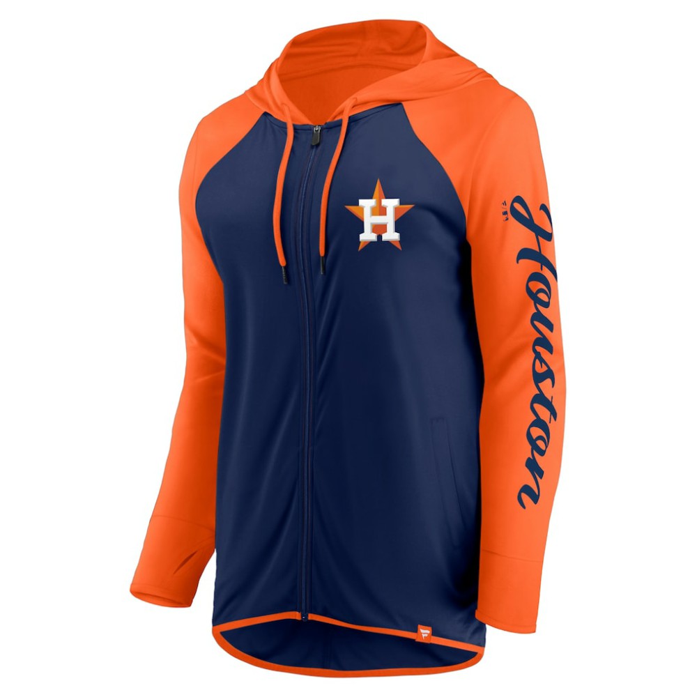 Houston Astros Fanatics Women's Script Sleeve Full-Zip Hoodie Online