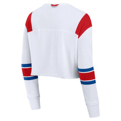 Philadelphia Phillies Fanatics Women's Stretch Cropped Fashion Long Sleeve T-Shirt for sale
