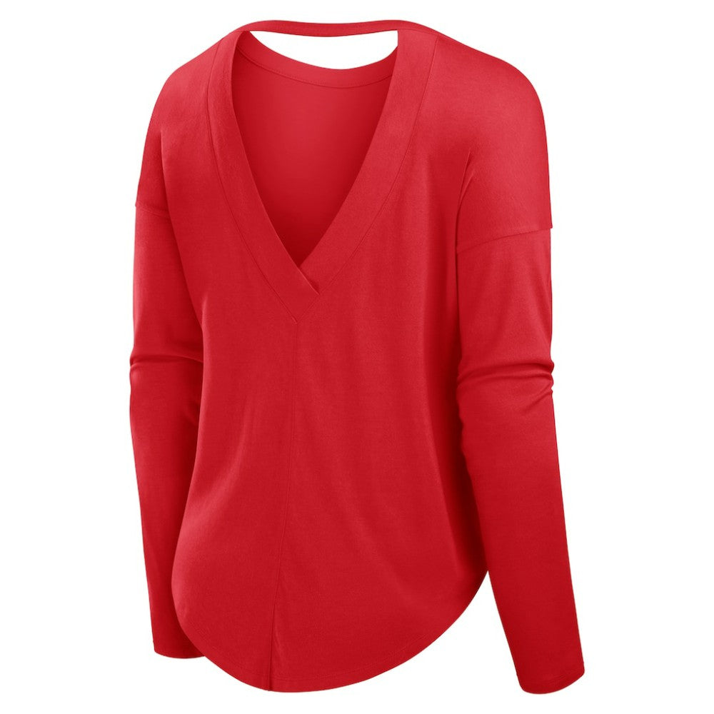 Philadelphia Phillies Fanatics Women's Core Boat Neck Long Sleeve T-Shirt  Outlet