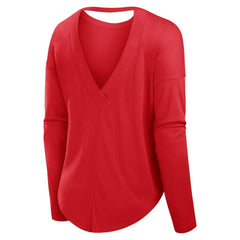 Philadelphia Phillies Fanatics Women's Core Boat Neck Long Sleeve T-Shirt  Outlet