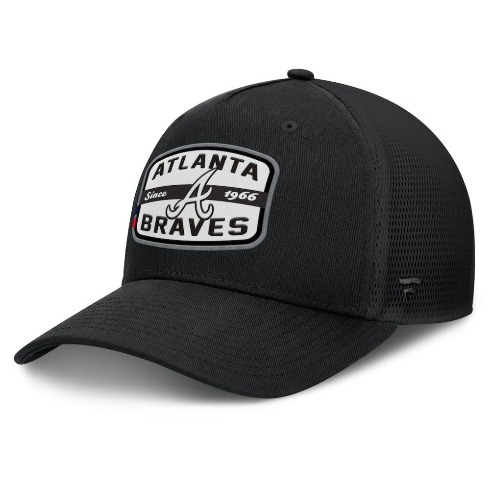 Atlanta Braves Fanatics Team Patch A-Frame Trucker Snapback Hat Sale